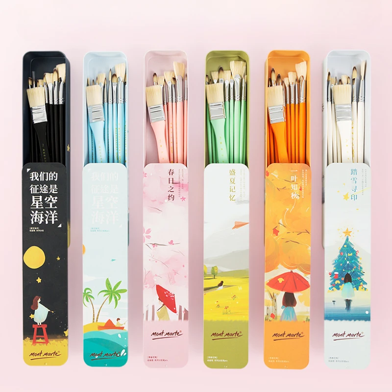 아크릴 구아슈 오일 페인트 브러시 세트, 강모 컬러,  - Gouache Paint Set 리뷰 및 가격